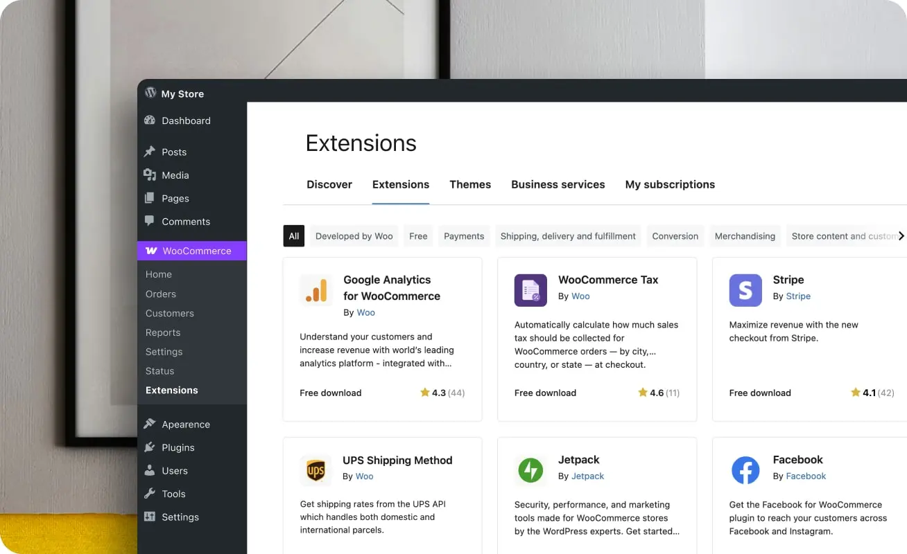 Loja Virtual WordPress WooCommerce